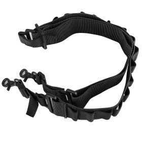 Tactical Shotgun Sling 2 Point Gun Sling Adjustable Shoulder Strap Rifle Shotgun Belts w/ 15-Shell Holders (Option: HG_SinglePointGunSling(Black)_GPCT2543)